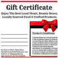 Gift Certificates- $100.00